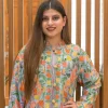 Sky Blue Pure Raw Silk Floral Kashmiri Aari Jaal Embroidered Coat front