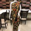 Black Floral Aari Jaal Embroidered Kashmiri Saree