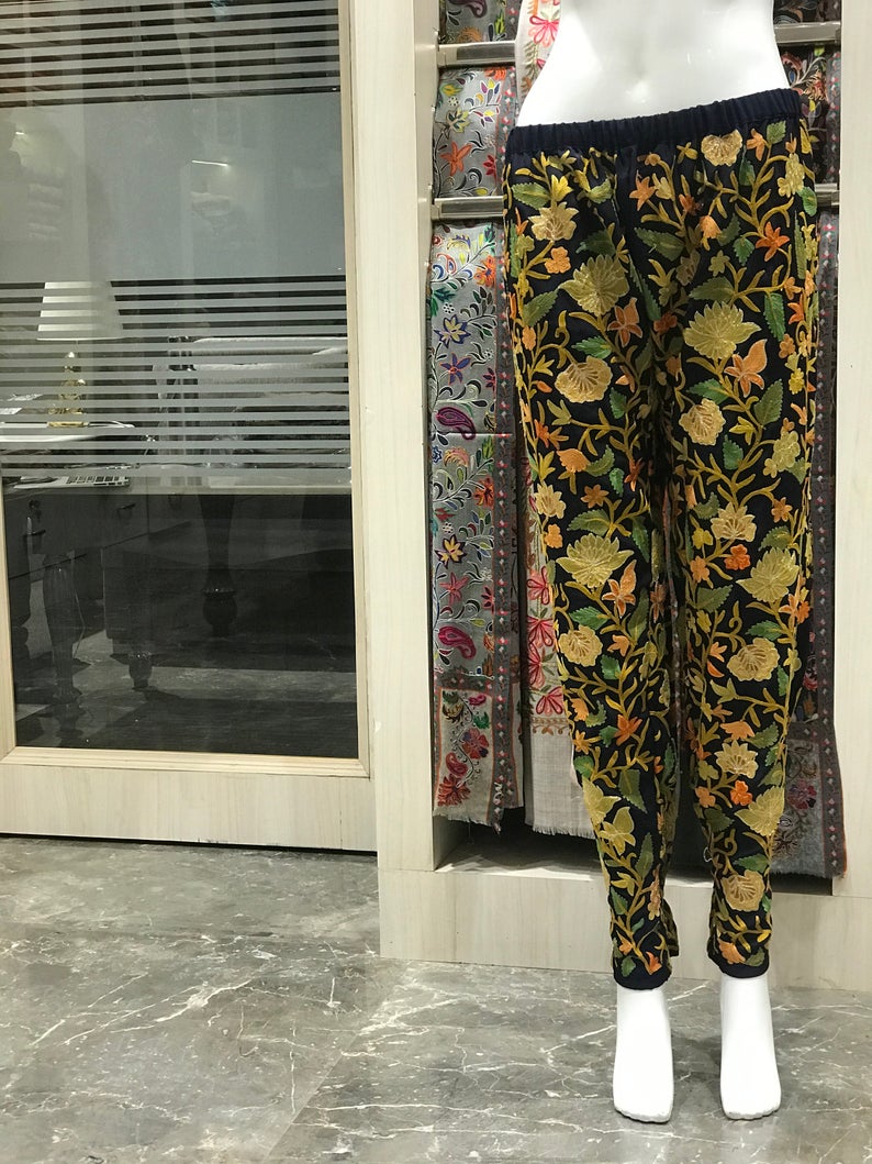 Buy online Cutwork Embroidered Pants at best price in india   Geneslecoanethemant  Genes online store 2020