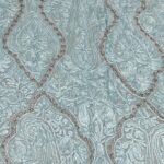 Kashmiri Self Jamawar Paisley Embroidery Running Fabric