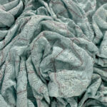 Kashmiri Self Jamawar Paisley Embroidery Running Fabric
