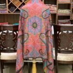 Paisley Design Red Pure Pashmina Kalamkari Shawl
