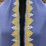Pure Merino Wool Shawl With Tilla Hand Embroidery