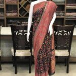 Dark Navy Blue Modal Silk Kani Weave Saree