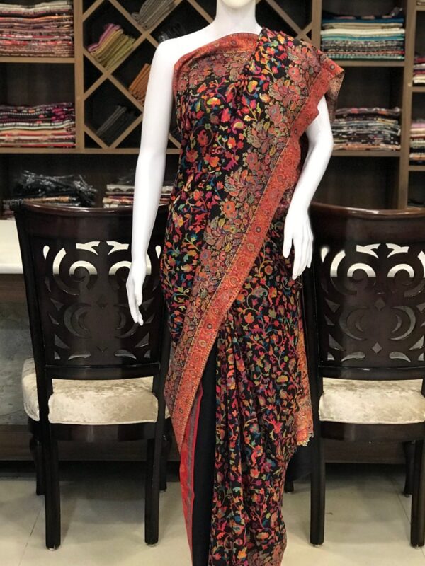 Modal Silk Black Kani Weave Saree
