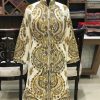 Woollen Kashmiri Long Jacket With Allover Jaal Embroidery