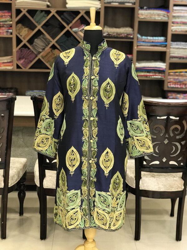 Kashmiri Overcoat with Paisley Boteh Embroidery