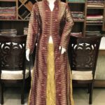 Printed Shirt Dress & featuring Banarsi Silk Skirt