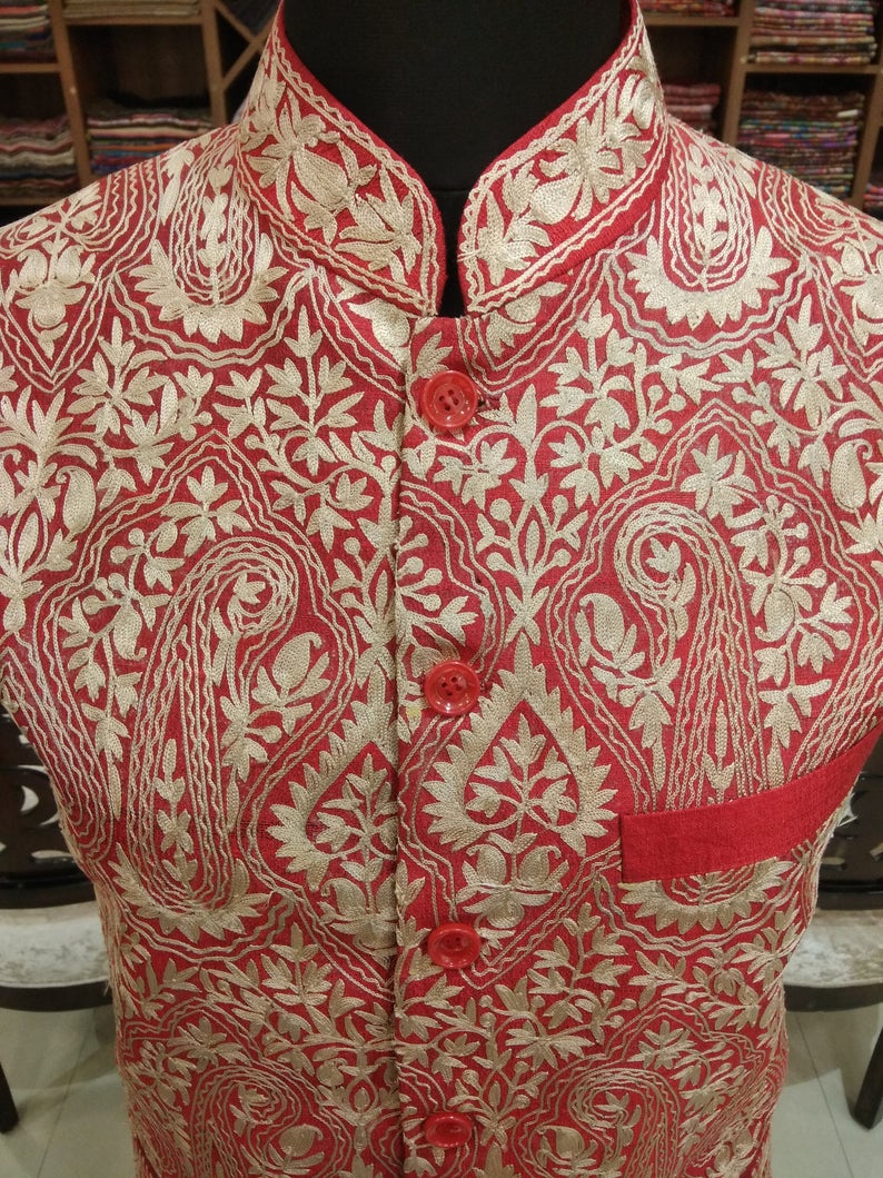 Paisley nehru jacket discount