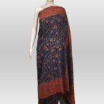 Blue Modal Silk Floral Jaal Kani Weave Saree