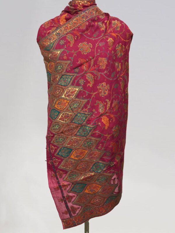 Modal Silk Magenta Kani Dupatta