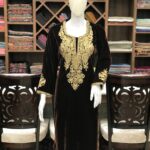 Kashmiri Brown Velvet Kurta with Tilla Embroidery