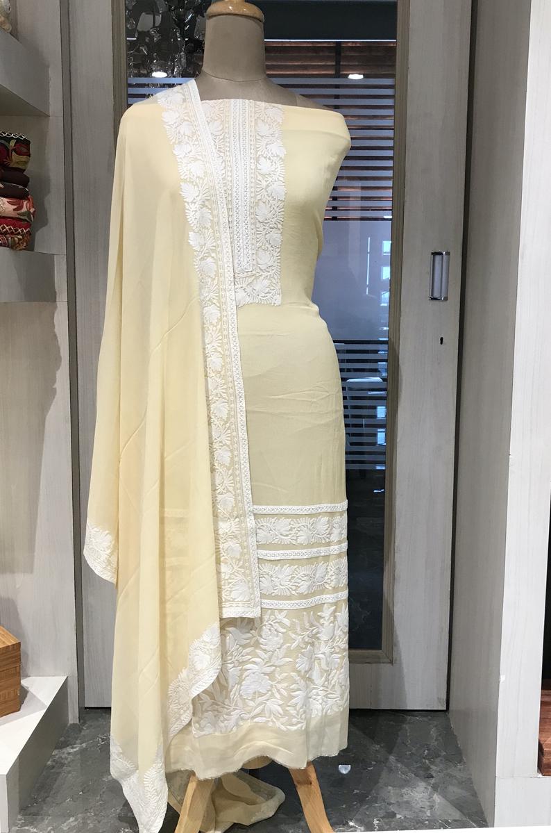 Casual Slub Cotton Lace Work Salwar Suit With Dupatta-bdsngoinhaviet.com.vn