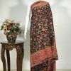 Black Modal Silk Floral Jaal Kani Weave Sari
