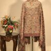 Tea Pink Silk Kani Weave Dupatta
