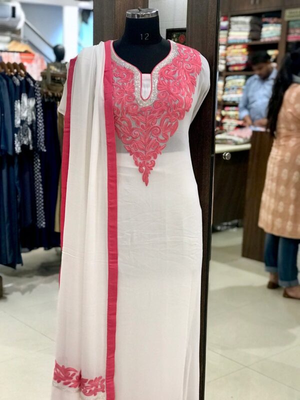 Hand Cut Daana Aari Neck Salwar Suit 2