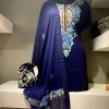 Salwar Suit with Aari Cut Daana and Gota Pati Fusion Work
