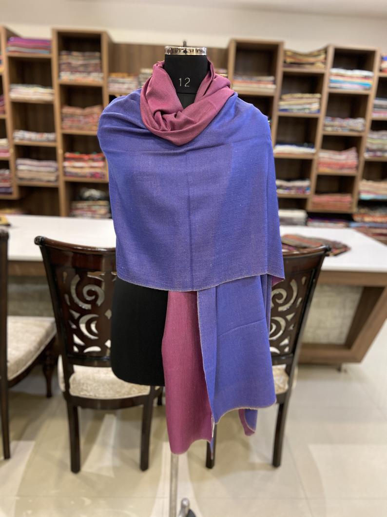 reversible pashmina shawl