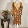 Red Pure Wool Kashmiri Phiran with Jaal Paisley Embroidery 2