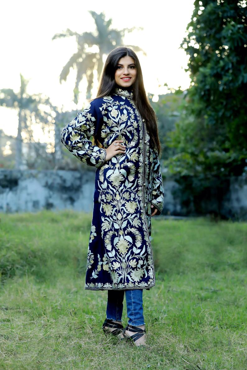 Embroidered coats for womens outlet