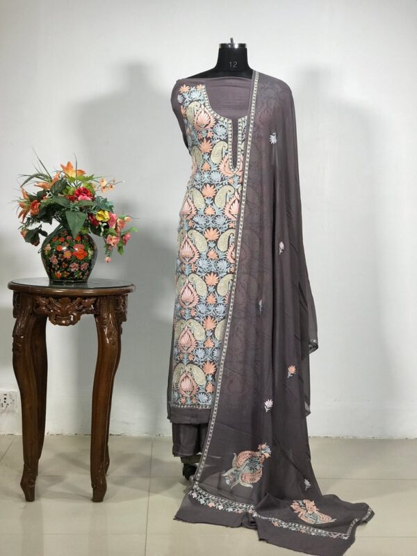 Zari & Aari Fusion Kashmiri Woman Suit