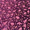 Embroidered DIY Ombre Pink Purple Velvet Fabric close up