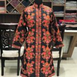 Black Kashmiri Coat With Chinar Boteh Style Embroidery
