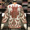 White Short Jacket With Floral Kashmiri Embroidery Back