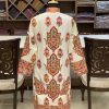 White Kashmir Jackets With Boteh Embroidery Back