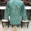 Black Kashmiri Jamawar Jacket with Green Embroidery Back