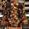 Brown Short Embroidered Kashmiri Jacket Back