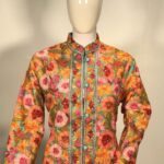 Green Kashmiri Jamawar Embroidered Coat