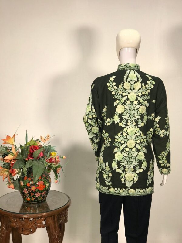 Black Jacket, Kashmiri Embroide Women Bohemian Jackets Back