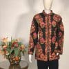 Black Short Jacket With Chinar Style Boteh Embroidery Front