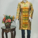 Yellow Kani Weave Mid Length Jacket