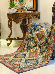 Hand Knitted Kashmiri Rug