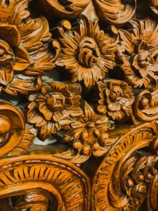 Kashmiri Hand Walnut Wood Carving