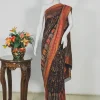 Black Modal Silk Kani Saree with Paisley Pallu Design