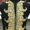 Achkan Style Zari Embroidered Salwar Suit close up