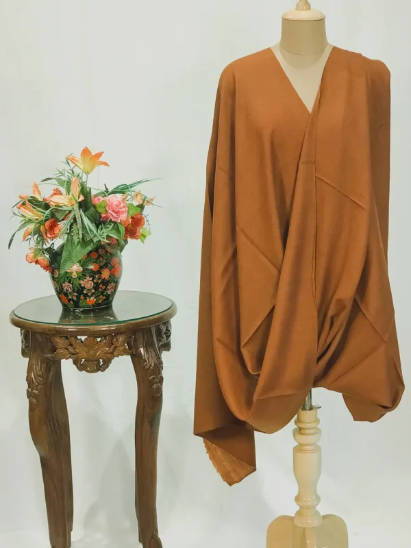 Caramel Brown Pure Pashmina Shawl