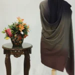 Metal Grey, Light Violet and Oxford Blue Pure Pashmina Ombre Shawl