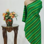 Green Striped Pure Pashmina Shawl