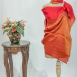 Zari Reversible Red Pure Pashmina Shawl