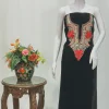Deep Black Velvet Tunic with Aari and Tilla Work