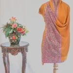Yellow Pure Pashmina Shawl With Sozni Hand  Embroidery