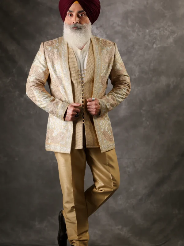 Fawn Traditional Men's Suit Front