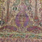 Cream Pure Pashmina Jamawar Hand Embroidered Shawl