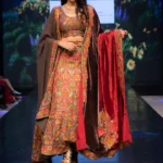 Grey Lehenga with Fusion Embroidery