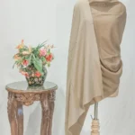 Beige and Natural Beige Pure Pashmina Reversible Shawl