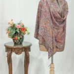 Natural Pashmina Stole: Shades of Pink, Red, Purple and Sky Blue